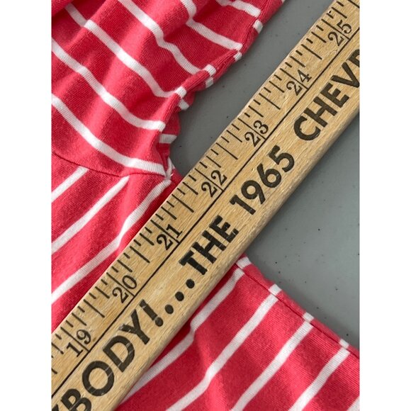 White Birch Striped Henley Top Women S Rayon Blend Coastal Preppy Summer Classic - Picture 6 of 9